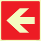 PV13062: Left arrow (white on red background)