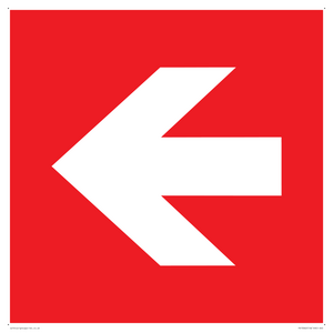 PV13062: Left arrow (white on red background)