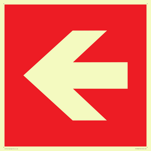 PV13062: Left arrow (white on red background)