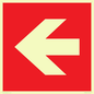 PV13062: Left arrow (white on red background)