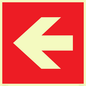 PV13062: Left arrow (white on red background)
