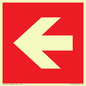 PV13062: Left arrow (white on red background)
