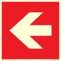 PV13062: Left arrow (white on red background)
