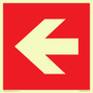 PV13062: Left arrow (white on red background)
