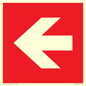 PV13062: Left arrow (white on red background)