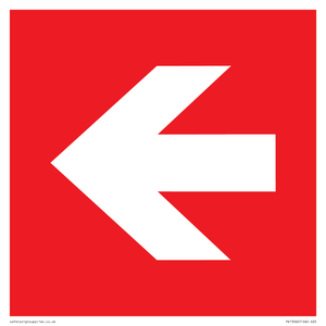 PV13062: Left arrow (white on red background)