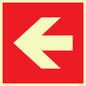 PV13062: Left arrow (white on red background)