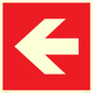 PV13062: Left arrow (white on red background)