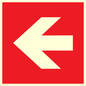 PV13062: Left arrow (white on red background)