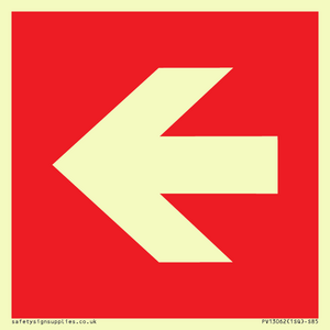 PV13062: Left arrow (white on red background)
