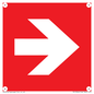 PV13064: Right arrow (white on red background)