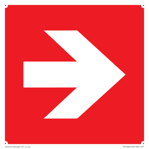 PV13064: Right arrow (white on red background)