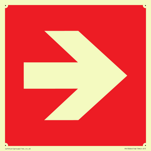 PV13064: Right arrow (white on red background)