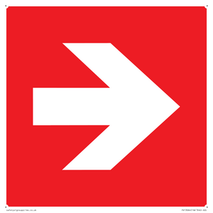 PV13064: Right arrow (white on red background)