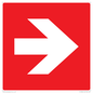 PV13064: Right arrow (white on red background)