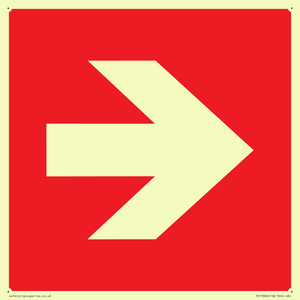 PV13064: Right arrow (white on red background)