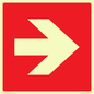 PV13064: Right arrow (white on red background)