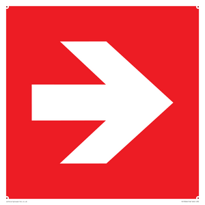PV13064: Right arrow (white on red background)