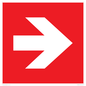 PV13064: Right arrow (white on red background)