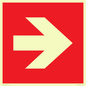 PV13064: Right arrow (white on red background)
