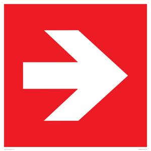 PV13064: Right arrow (white on red background)