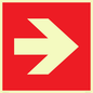 PV13064: Right arrow (white on red background)