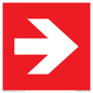 PV13064: Right arrow (white on red background)