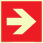 PV13064: Right arrow (white on red background)