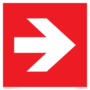 PV13064: Right arrow (white on red background)
