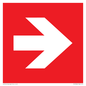 PV13064: Right arrow (white on red background)
