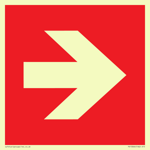 PV13064: Right arrow (white on red background)