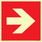 PV13064: Right arrow (white on red background)