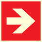 PV13064: Right arrow (white on red background)