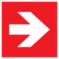PV13064: Right arrow (white on red background)