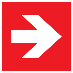 PV13064: Right arrow (white on red background)