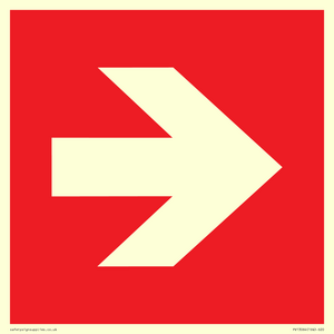 PV13064: Right arrow (white on red background)
