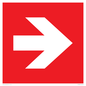 PV13064: Right arrow (white on red background)