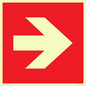 PV13064: Right arrow (white on red background)