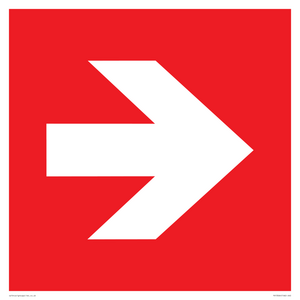 PV13064: Right arrow (white on red background)