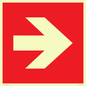 PV13064: Right arrow (white on red background)
