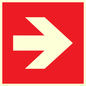 PV13064: Right arrow (white on red background)