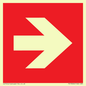 PV13064: Right arrow (white on red background)