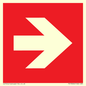 PV13064: Right arrow (white on red background)