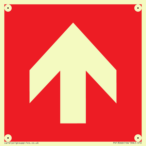 PV13066: Up arrow (white on red background)