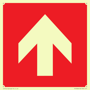 PV13066: Up arrow (white on red background)