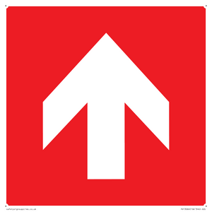 PV13066: Up arrow (white on red background)