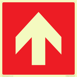 PV13066: Up arrow (white on red background)
