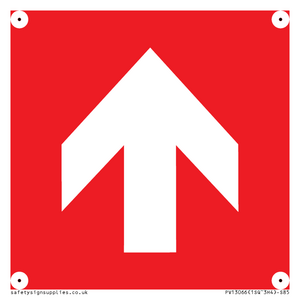 PV13066: Up arrow (white on red background)