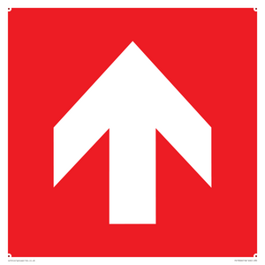 PV13066: Up arrow (white on red background)