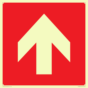 PV13066: Up arrow (white on red background)